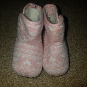 Old Navy Fair Isle Pink Booties